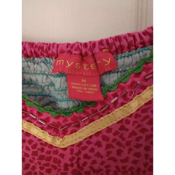 Women's Mystery 💯 Cotton Medium Size Beaded Sun Dress - Picture 4 of 4